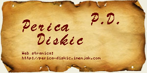 Perica Diskić vizit kartica